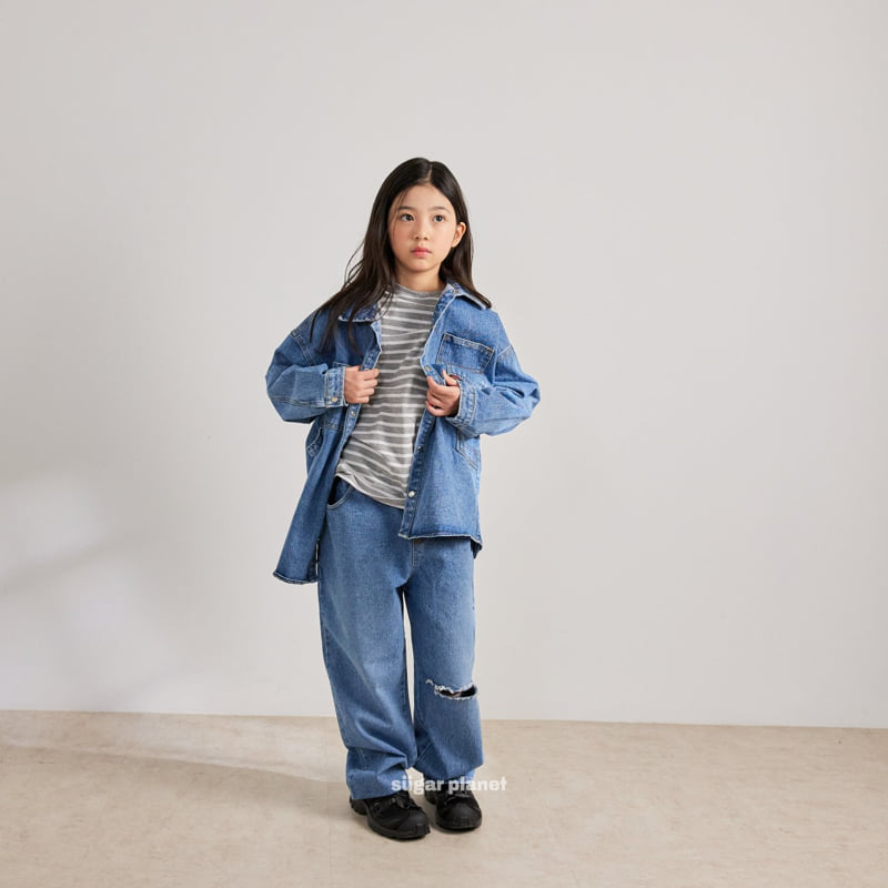 Sugar Planet - Korean Children Fashion - #minifashionista - Work Carpenter Shacket - 11