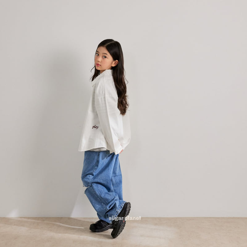 Sugar Planet - Korean Children Fashion - #todddlerfashion - Play Oxford Shirt - 5