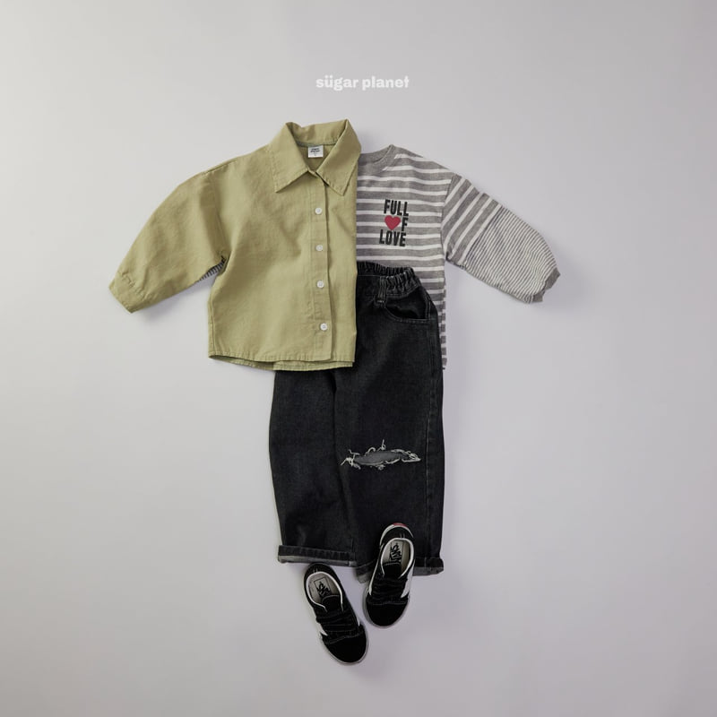 Sugar Planet - Korean Children Fashion - #todddlerfashion - This Is Wide Denim - 12