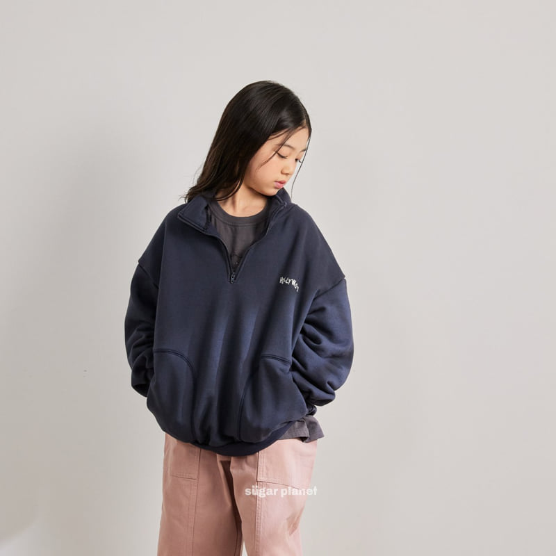 Sugar Planet - Korean Children Fashion - #todddlerfashion - Hollywood Half Zip-up - 8