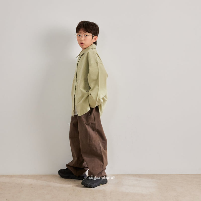 Sugar Planet - Korean Children Fashion - #toddlerclothing - Play Oxford Shirt - 6