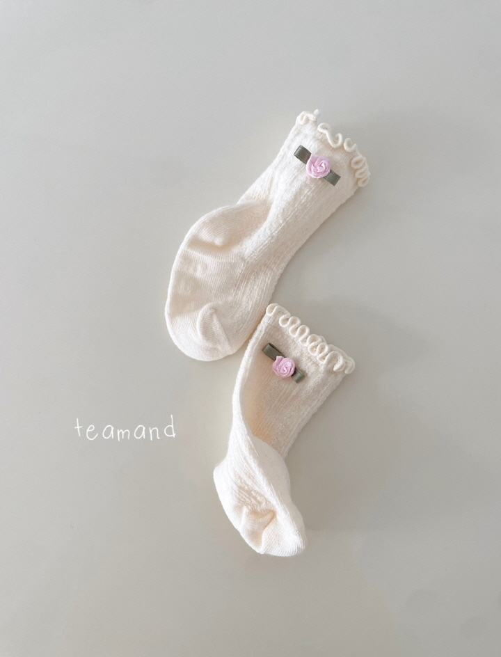 Teamand - Korean Children Fashion - #designkidswear - Small Flower Socks Set - 3