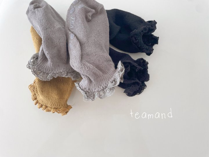 Teamand - Korean Children Fashion - #designkidswear - Eyelet Lace Socks Set - 6