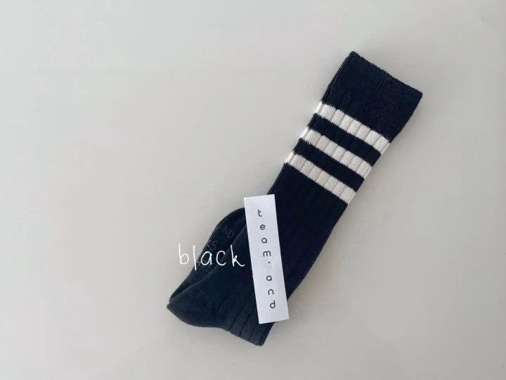 Teamand - Korean Children Fashion - #kidzfashiontrend - Three-Line Ribbed Knee Socks - 3