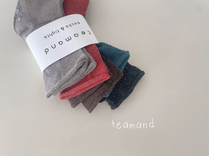 Teamand - Korean Children Fashion - #prettylittlegirls - Dark Pearl Socks Set - 5