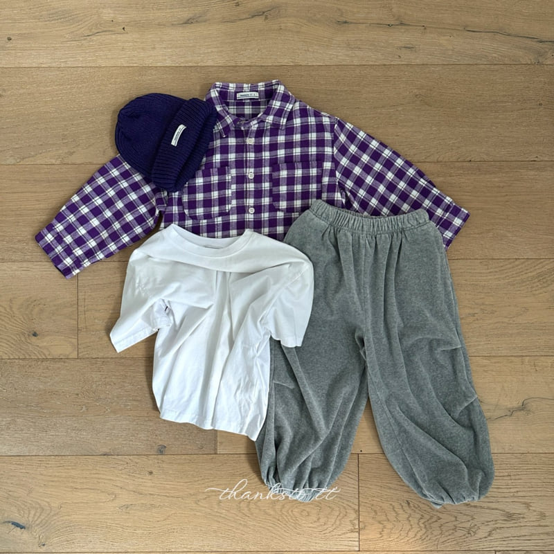 Thanksto TT - Korean Children Fashion - #Kfashion4kids - Vision Check Shirt - 5