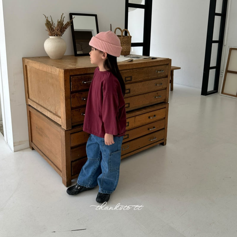 Thanksto TT - Korean Children Fashion - #childrensboutique - Oversized Tee - 5