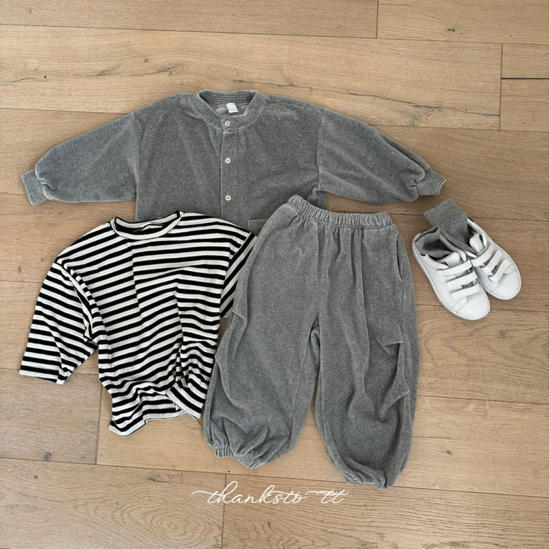 Thanksto TT - Korean Children Fashion - #kidsshorts - Bello Zip-up - 4