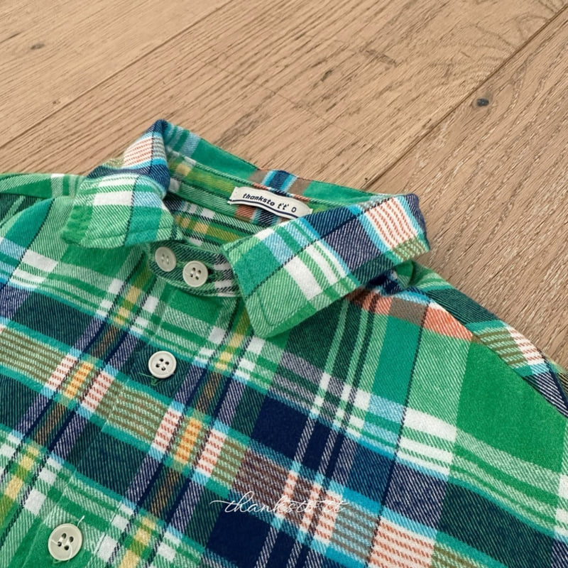 Thanksto TT - Korean Children Fashion - #kidsstore - Vision Check Shirt - 4