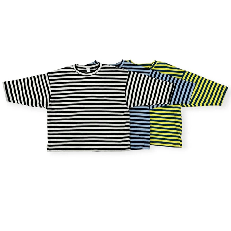Thanksto TT - Korean Children Fashion - #magicofchildhood - Jay Striped Tee - 7