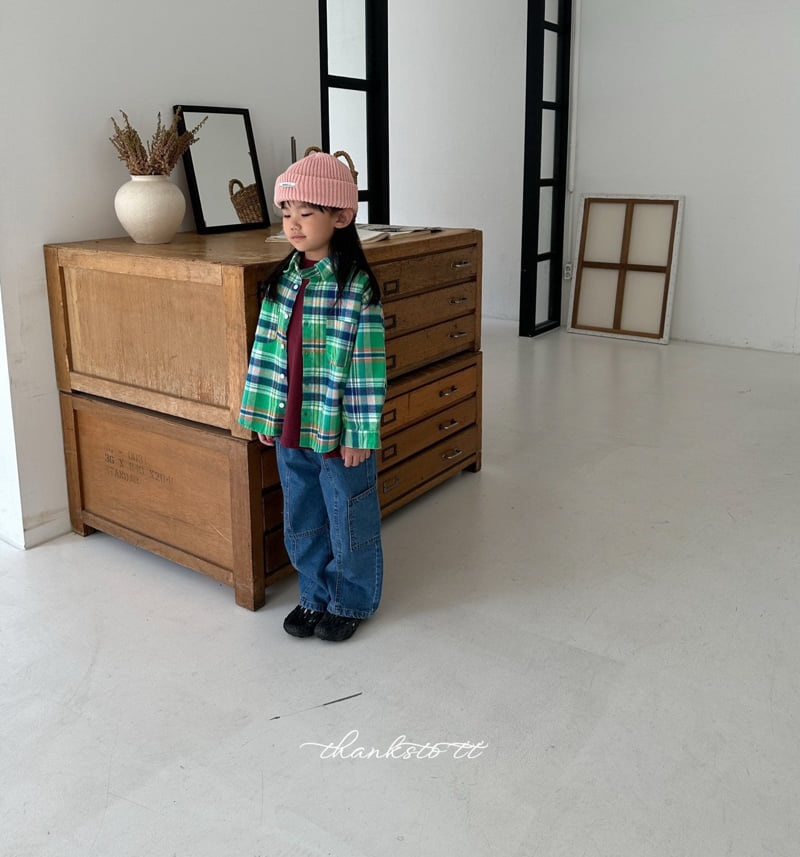 Thanksto TT - Korean Children Fashion - #magicofchildhood - Vision Check Shirt - 7