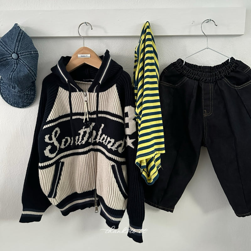 Thanksto TT - Korean Children Fashion - #minifashionista - Land Knit Zip-up - 5