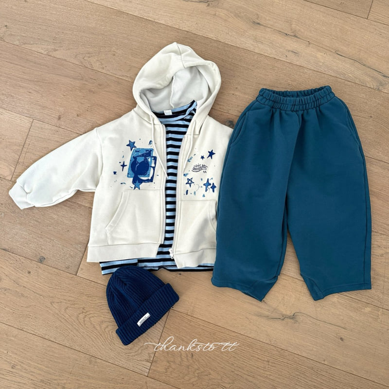 Thanksto TT - Korean Children Fashion - #minifashionista - Space Hooded Zip-up - 2