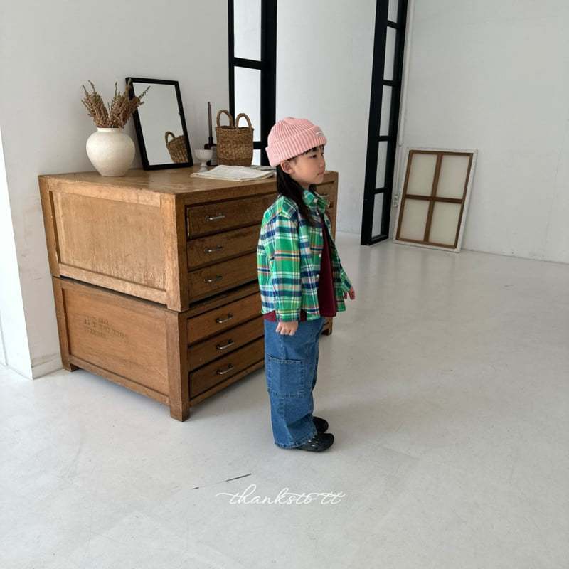 Thanksto TT - Korean Children Fashion - #minifashionista - Vision Check Shirt - 8