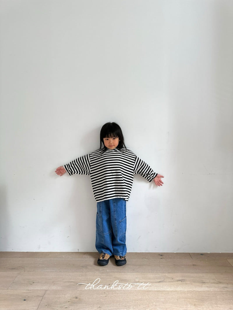 Thanksto TT - Korean Children Fashion - #prettylittlegirls - Jay Striped Tee - 9