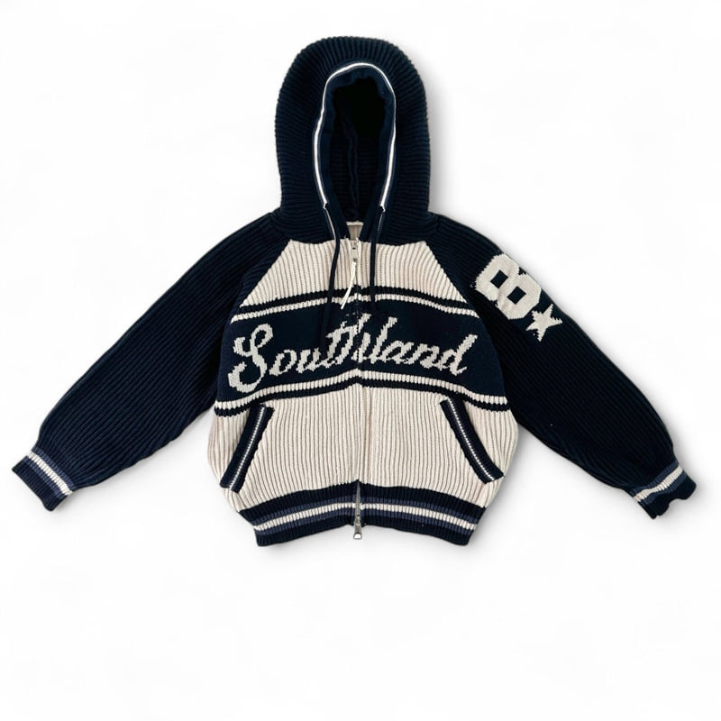 Thanksto TT - Korean Children Fashion - #prettylittlegirls - Land Knit Zip-up - 6
