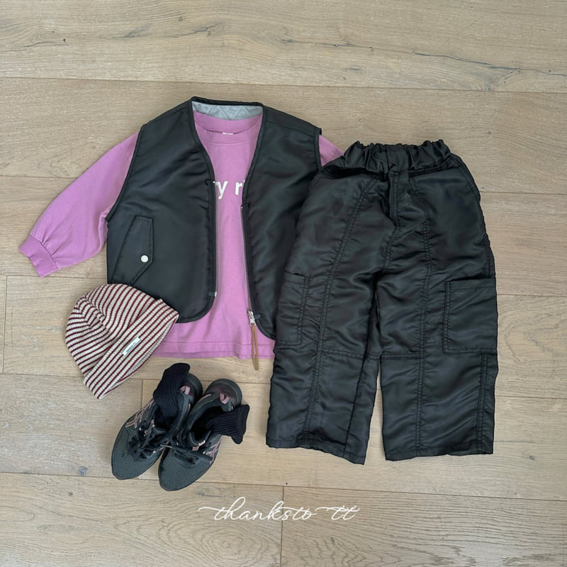 Thanksto TT - Korean Children Fashion - #todddlerfashion - Standard Reversible Vest - 3