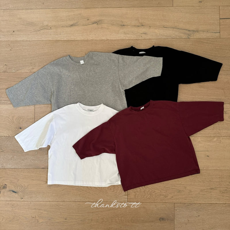 Thanksto TT - Korean Children Fashion - #todddlerfashion - Oversized Tee