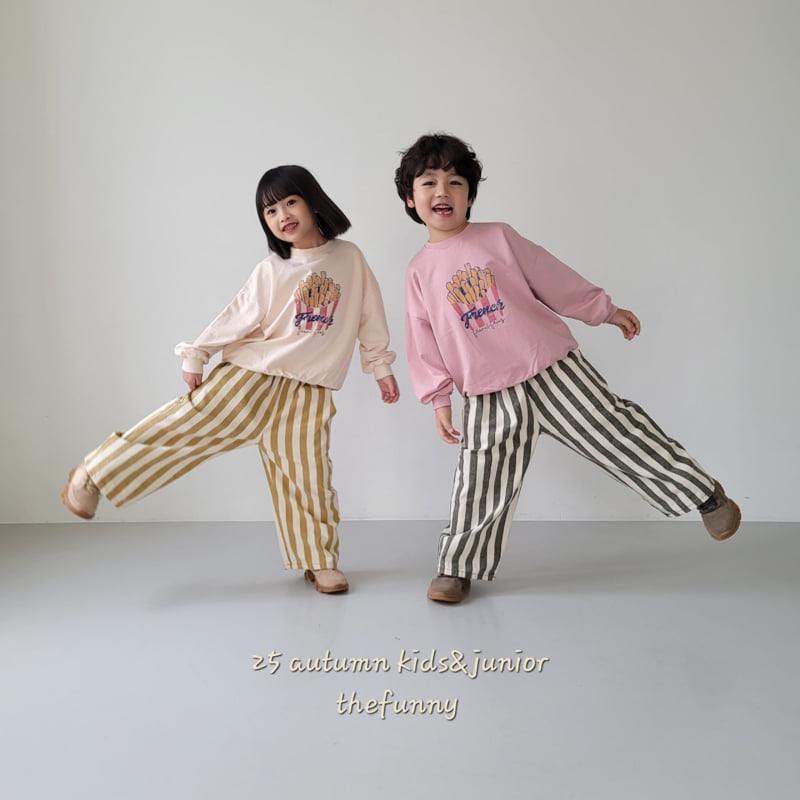 The Funny - Korean Children Fashion - #Kfashion4kids - Wide Line Pants - 5