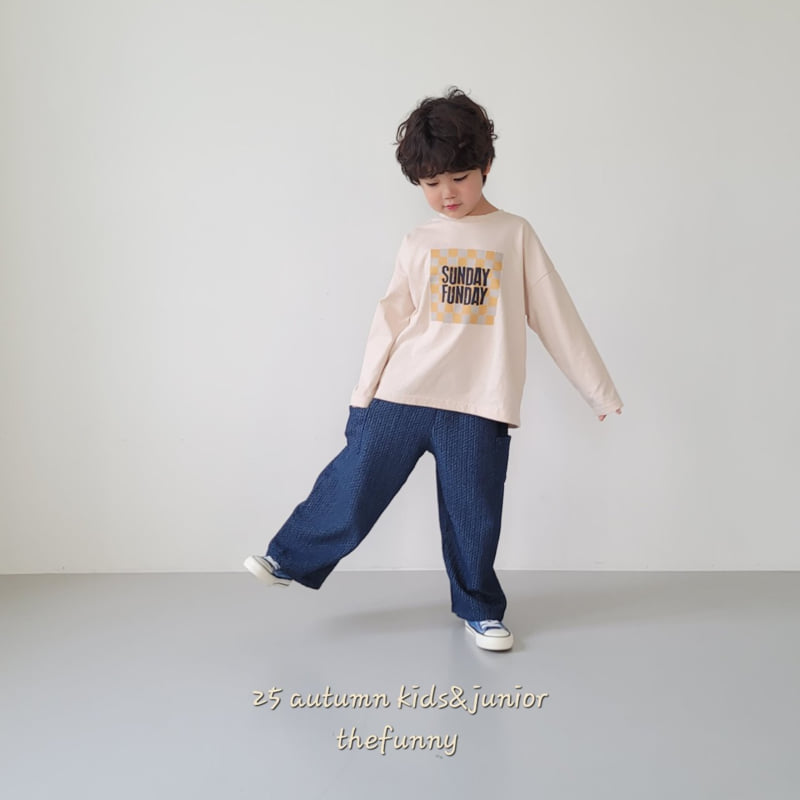 The Funny - Korean Children Fashion - #childofig - Waffle Denim Pants (Soft) - 8