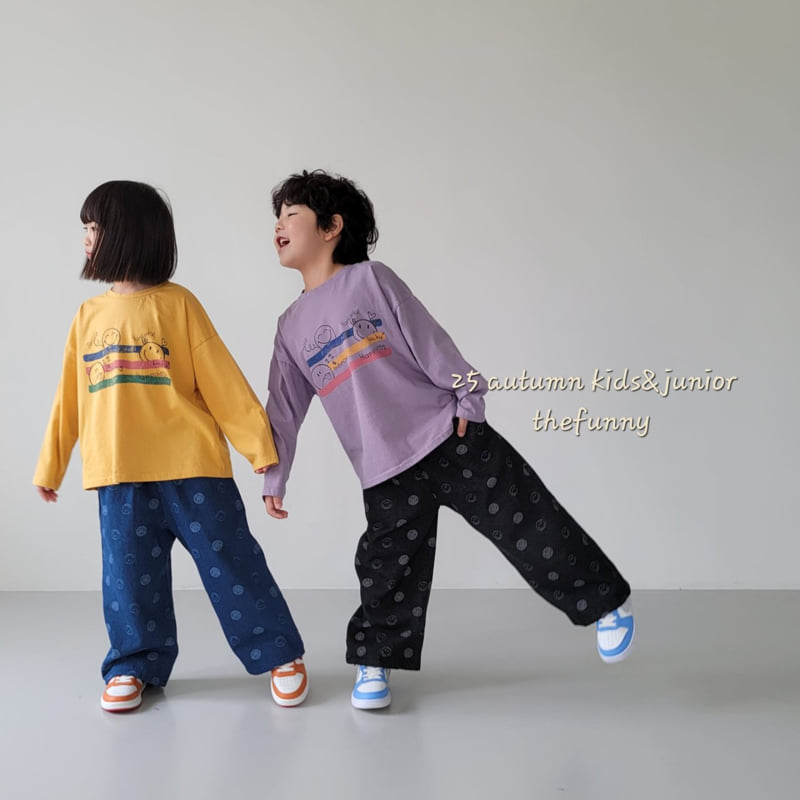 The Funny - Korean Children Fashion - #childofig - Round Denim Pants - 3