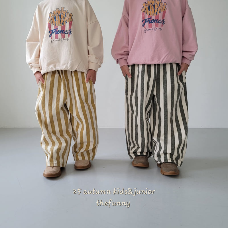 The Funny - Korean Children Fashion - #kidsstore - Wide Line Pants - 4