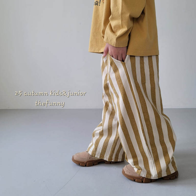 The Funny - Korean Children Fashion - #littlefashionista - Wide Line Pants - 6