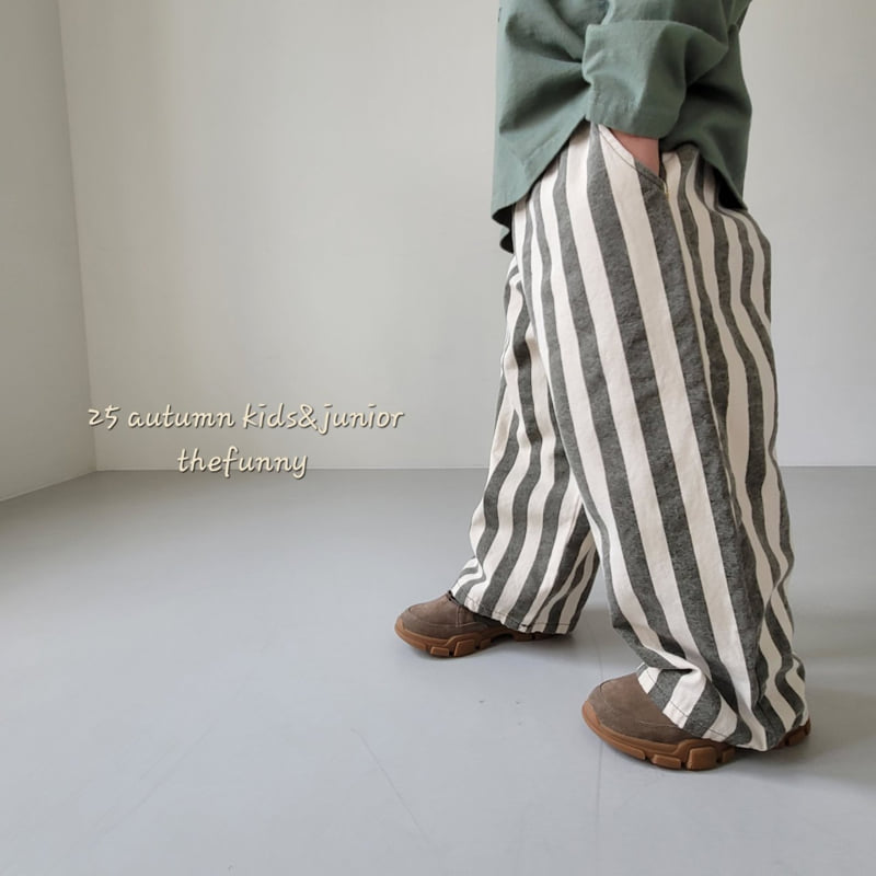 The Funny - Korean Children Fashion - #magicofchildhood - Wide Line Pants - 7