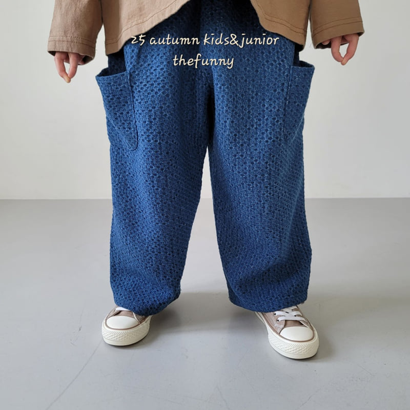 The Funny - Korean Children Fashion - #minifashionista - Waffle Denim Pants (Soft) - 6