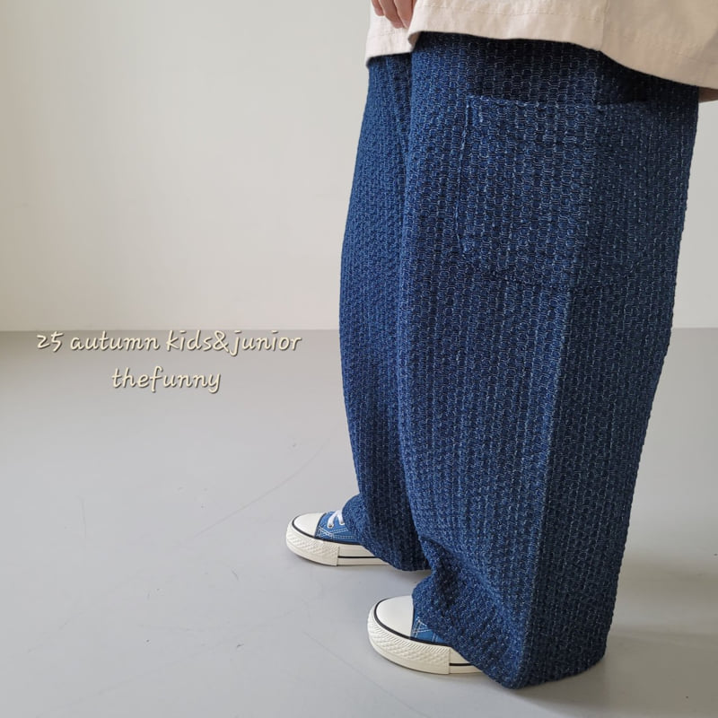 The Funny - Korean Children Fashion - #prettylittlegirls - Waffle Denim Pants (Soft) - 7