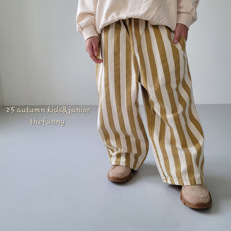 The Funny - Korean Children Fashion - #prettylittlegirls - Wide Line Pants - 9