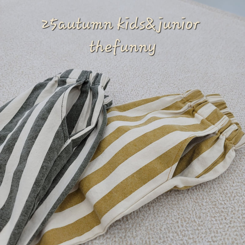 The Funny - Korean Children Fashion - #stylishchildhood - Wide Line Pants - 12