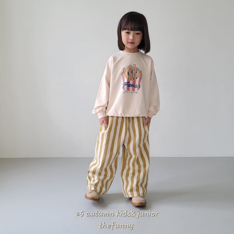 The Funny - Korean Children Fashion - #todddlerfashion - Wide Line Pants - 10