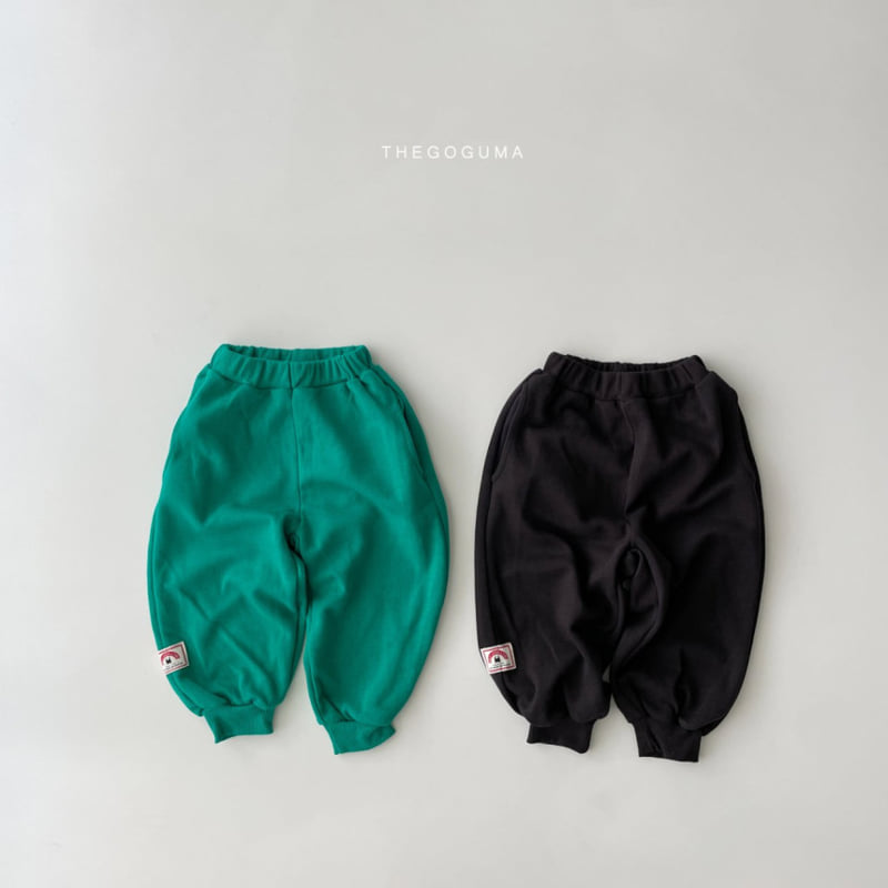 Thegoguma - Korean Children Fashion - #Kfashion4kids - Label Jogger Pants