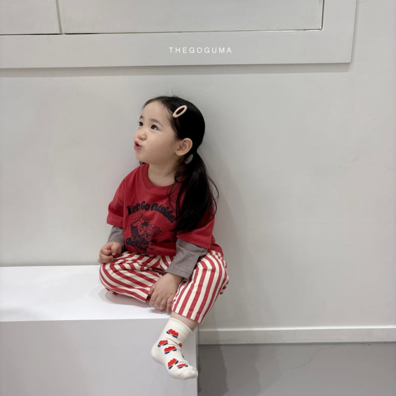 Thegoguma - Korean Children Fashion - #Kfashion4kids - One Stripe Pants - 6
