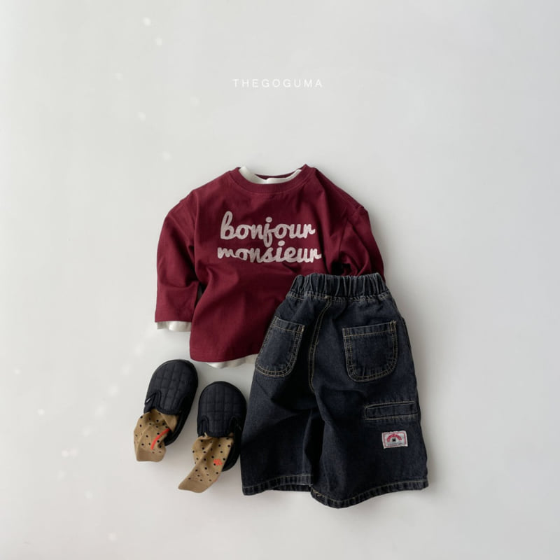 Thegoguma - Korean Children Fashion - #childofig - New Bermuda Denim Pants - 12