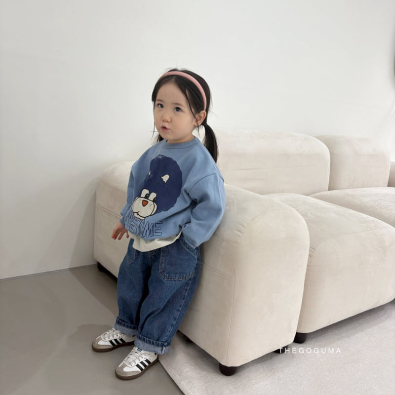 Thegoguma - Korean Children Fashion - #childrensboutique - Out Pocket Baggy Denim Pants - 2