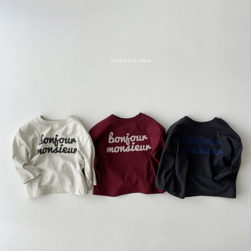 Thegoguma - Korean Children Fashion - #childrensboutique - Hello Bonjour Tee