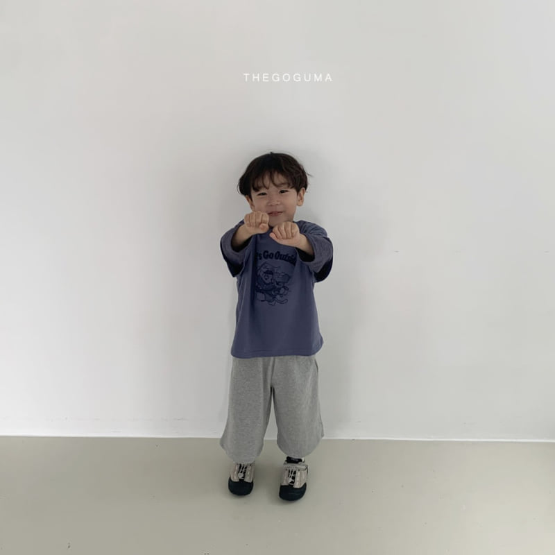 Thegoguma - Korean Children Fashion - #childrensboutique - Embroidery Baggy Pants - 11