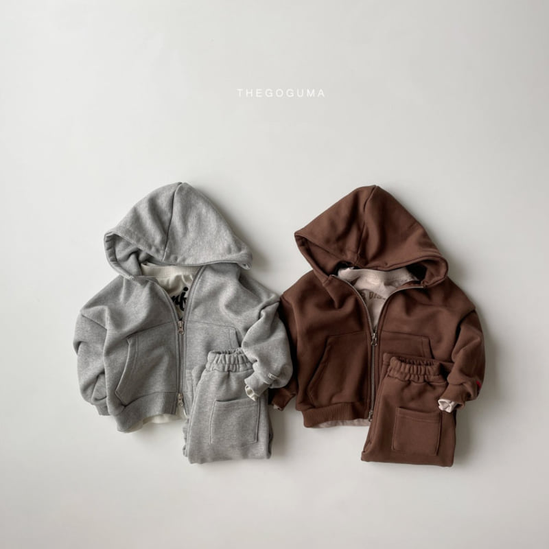 Thegoguma - Korean Children Fashion - #childrensboutique - Charlie Hood Zip-up - 9