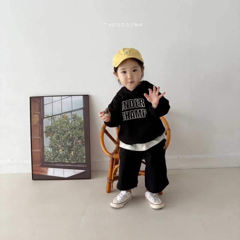 Thegoguma - Korean Children Fashion - #childrensboutique - Champ Embroidery Hoodie - 8