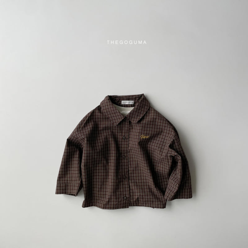 Thegoguma - Korean Children Fashion - #discoveringself - Live Check Shirt - 11