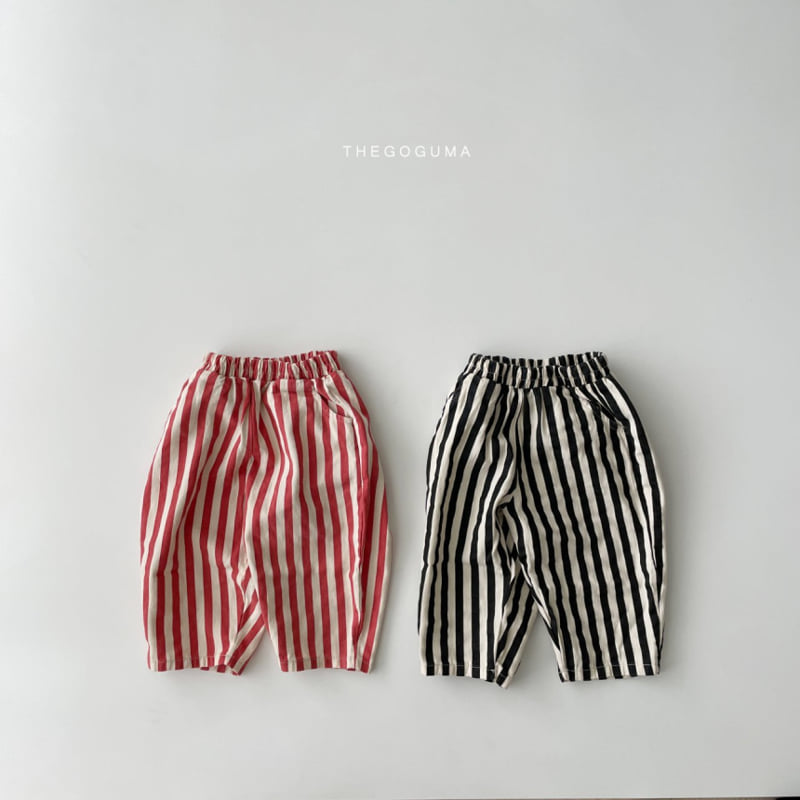 Thegoguma - Korean Children Fashion - #discoveringself - One Stripe Pants