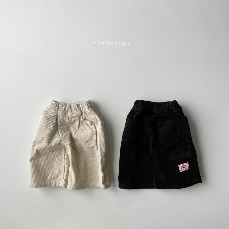 Thegoguma - Korean Children Fashion - #fashionkids - Corduroy Bermuda Pants
