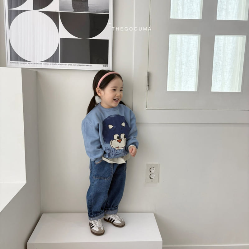 Thegoguma - Korean Children Fashion - #fashionkids - Out Pocket Baggy Denim Pants - 5