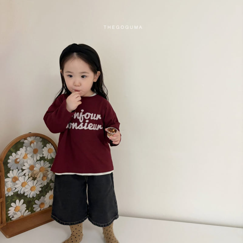 Thegoguma - Korean Children Fashion - #discoveringself - Hello Bonjour Tee - 4