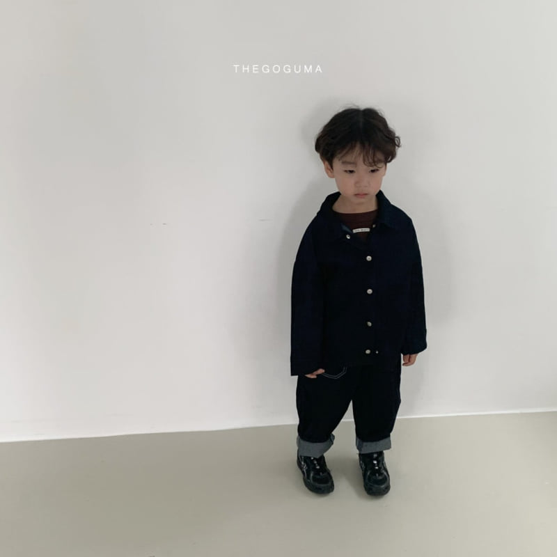 Thegoguma - Korean Children Fashion - #kidsshorts - Out Pocket Baggy Denim Pants - 6