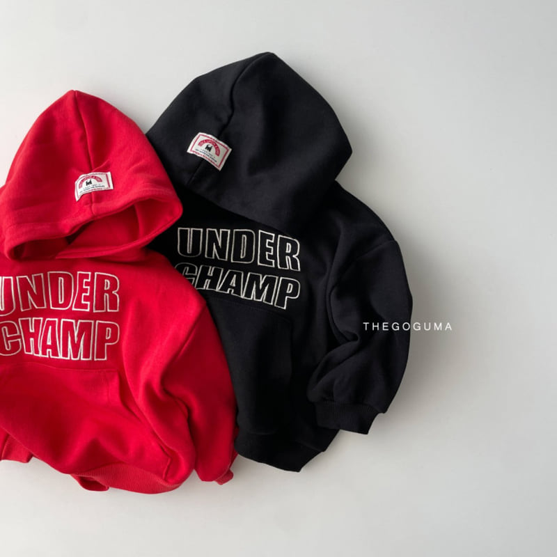 Thegoguma - Korean Children Fashion - #kidsshorts - Champ Embroidery Hoodie - 12