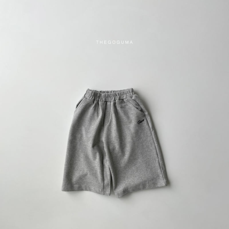 Thegoguma - Korean Children Fashion - #kidsstore - Embroidery Baggy Pants - 2