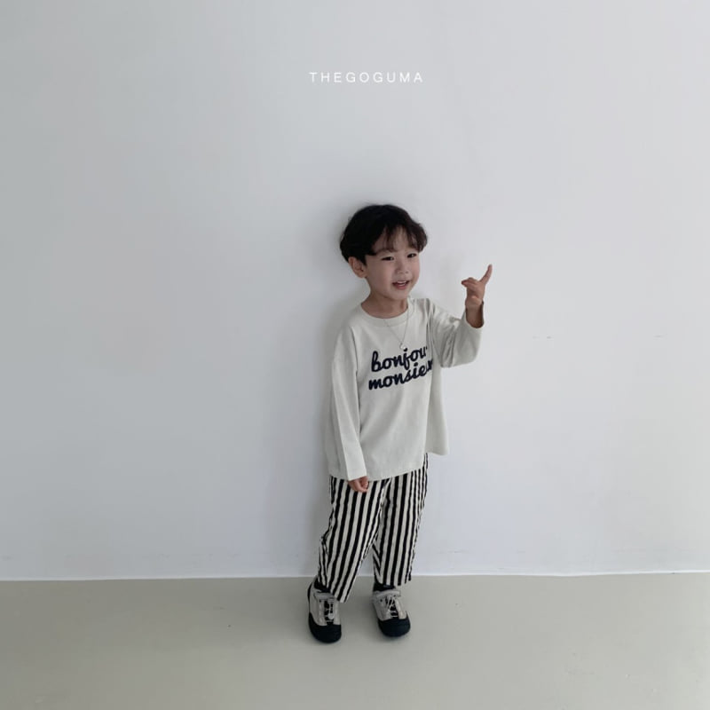 Thegoguma - Korean Children Fashion - #kidzfashiontrend - One Stripe Pants - 5